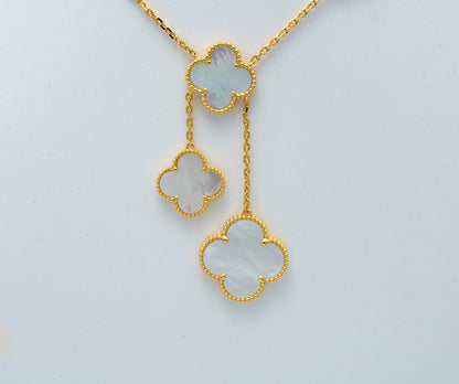 [Renovia Jewelry]CLOVER MOTHER OF PEARL NECKLACE 6 MOTIF