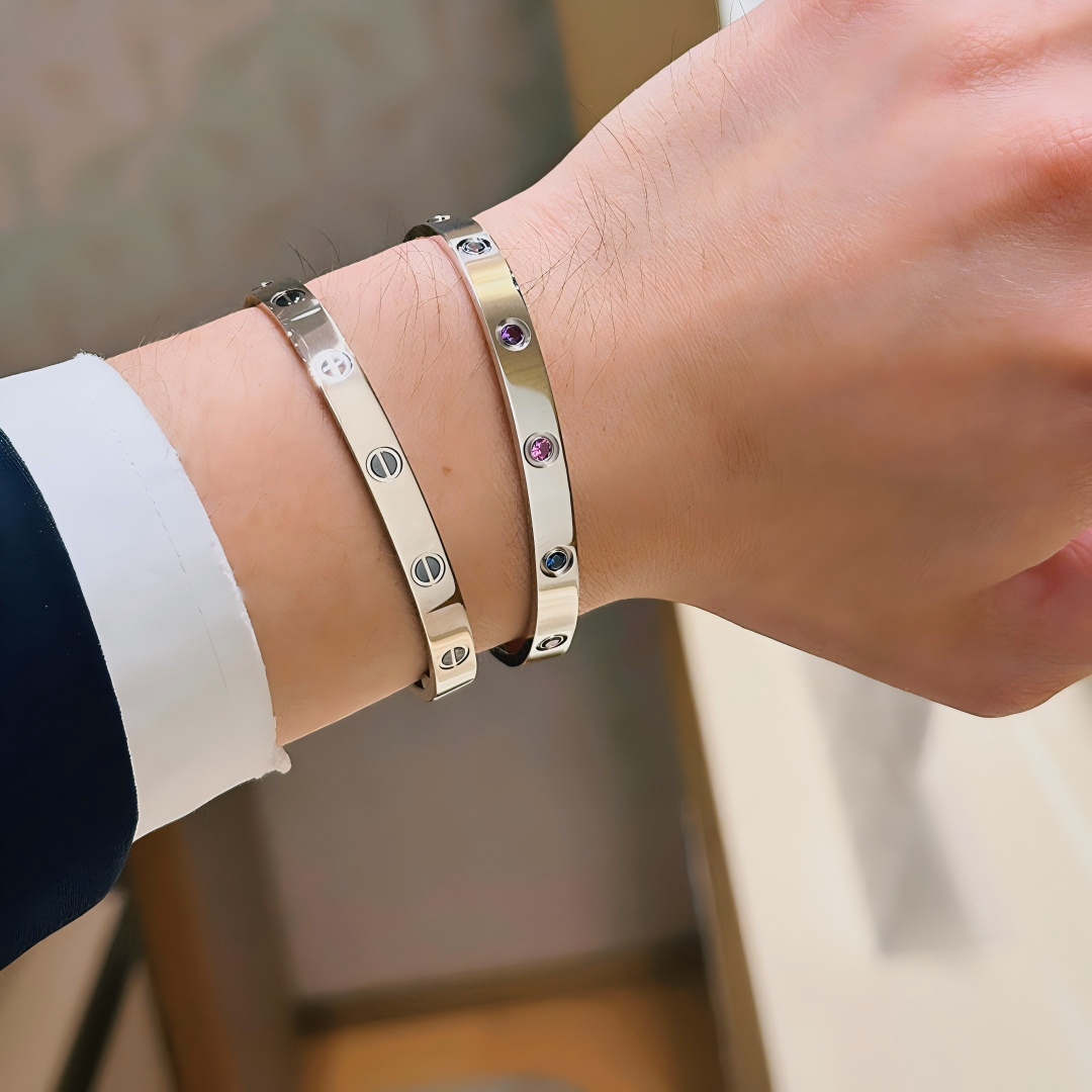 [Renovia Jewelry]2026 RAINBOW LOVE BRACELET 6.1MM  10 DIAMONDS