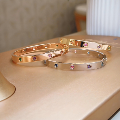 [Renovia Jewelry]2026 RAINBOW LOVE BRACELET 6.1MM  10 DIAMONDS