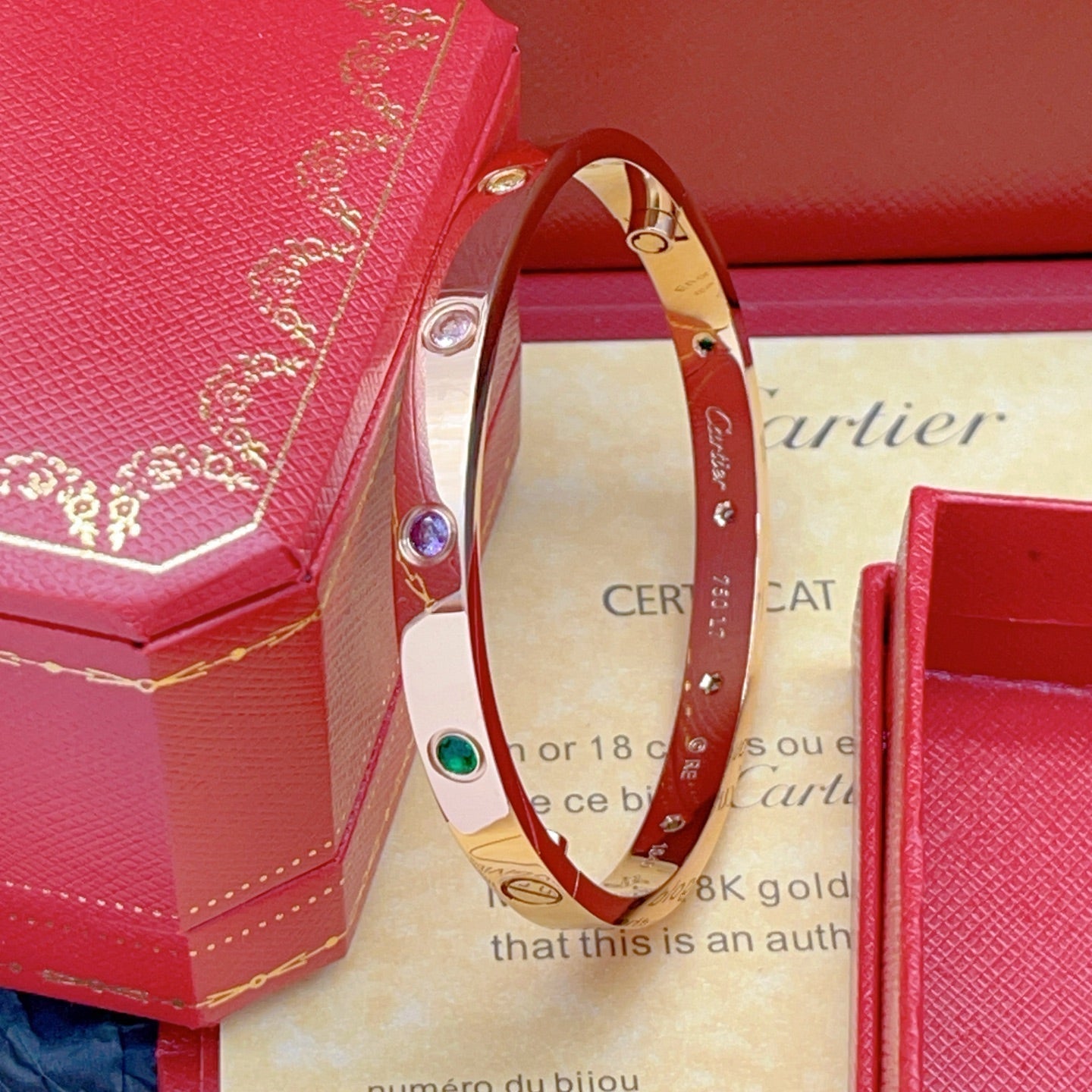 [Renovia Jewelry]2026 RAINBOW LOVE BRACELET 6.1MM  10 DIAMONDS
