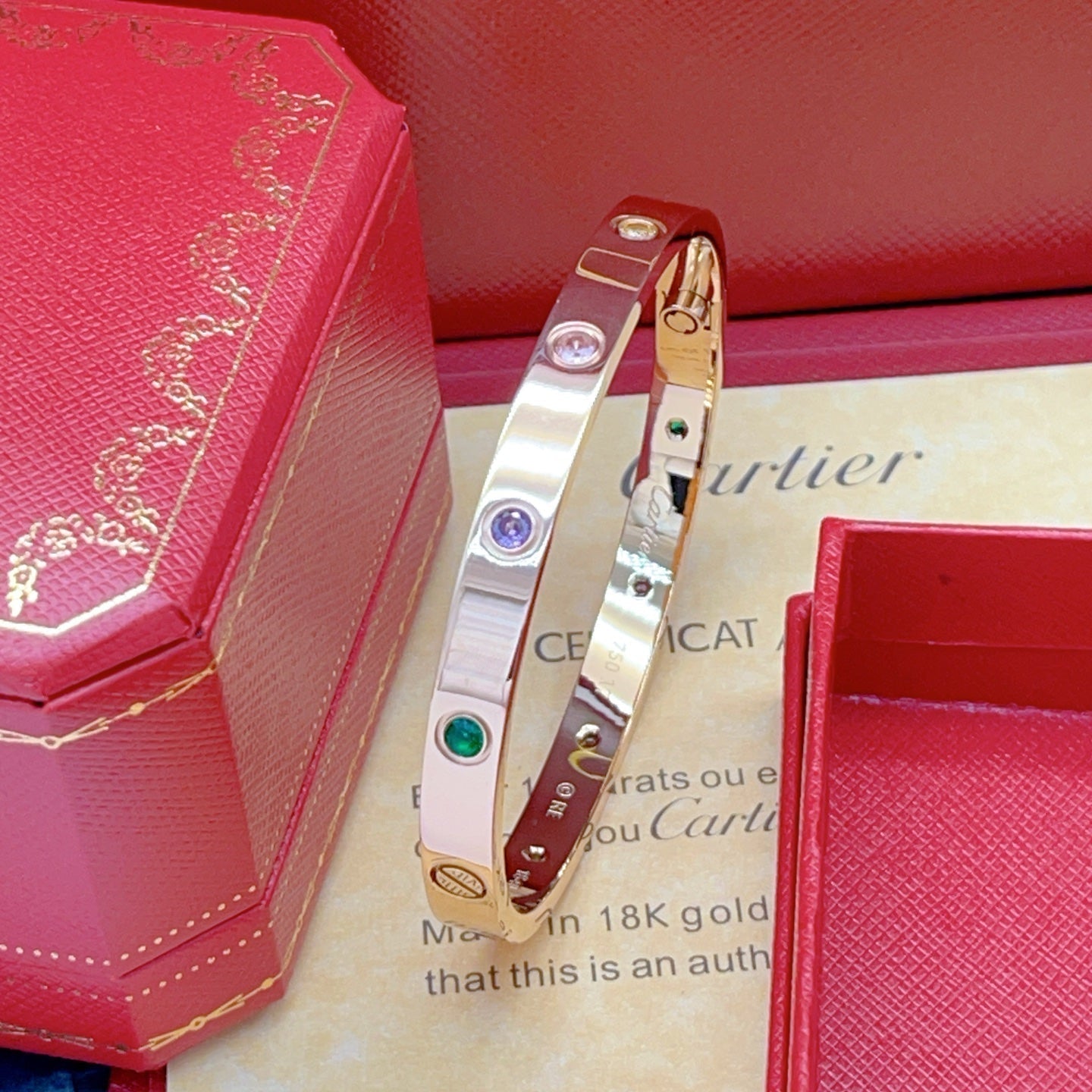 [Renovia Jewelry]2026 RAINBOW LOVE BRACELET 6.1MM  10 DIAMONDS