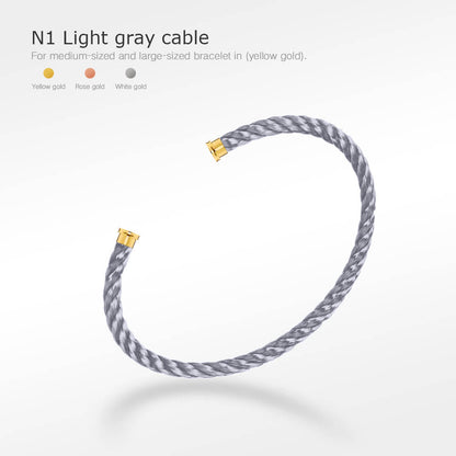 [Renovia Jewelry]FORCE SERIES BRACELET CABLES 50 CHOICES (DIY SELECTION)