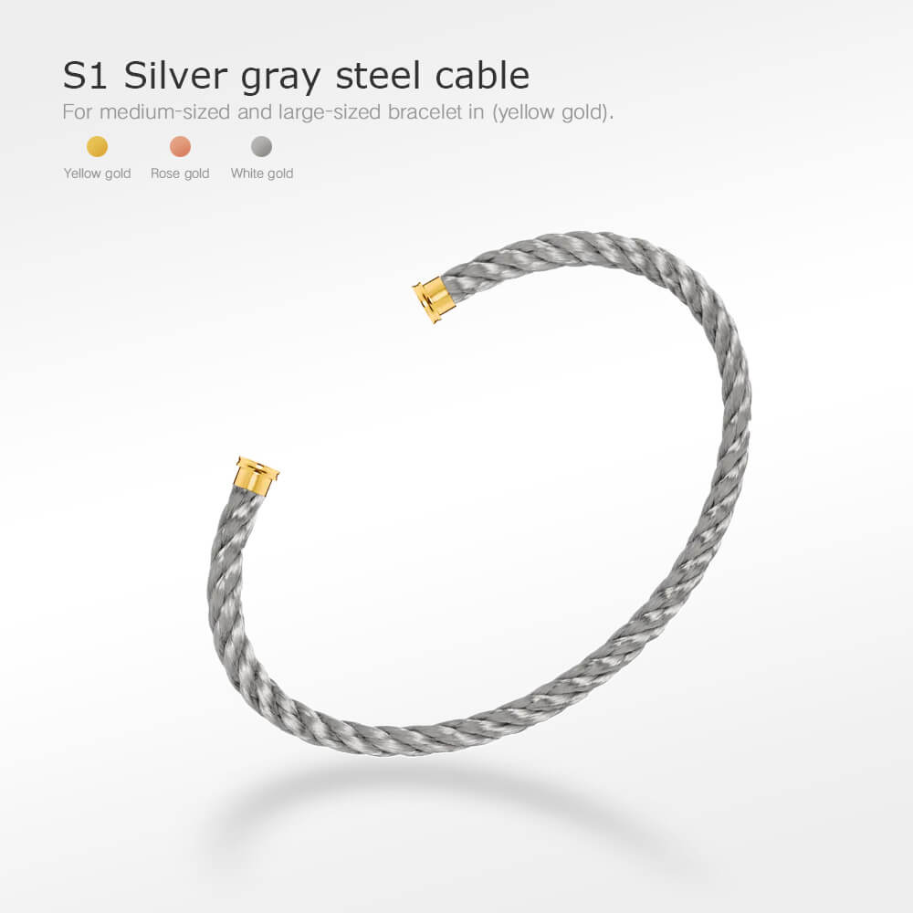 [Renovia Jewelry]FORCE SERIES BRACELET CABLES 50 CHOICES (DIY SELECTION)