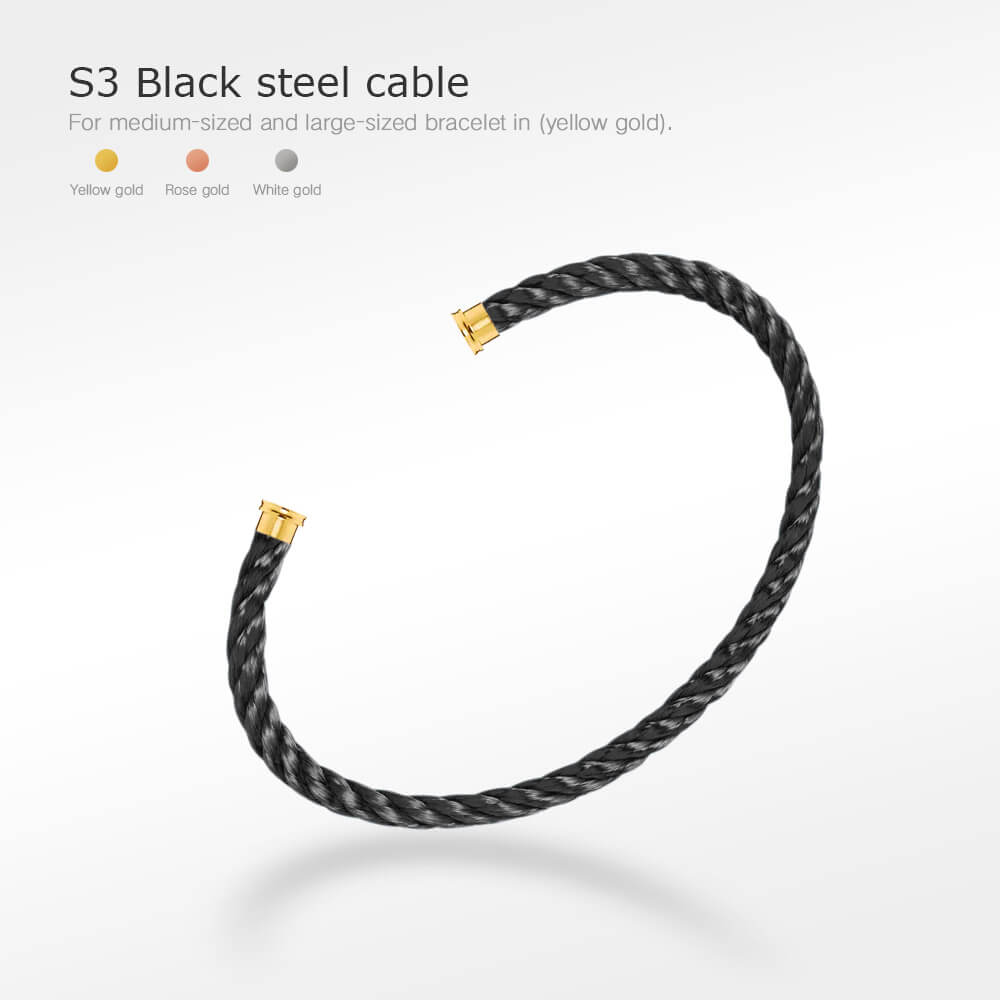 [Renovia Jewelry]FORCE SERIES BRACELET CABLES 50 CHOICES (DIY SELECTION)