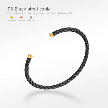 [Renovia Jewelry]FORCE SERIES BRACELET CABLES 50 CHOICES (DIY SELECTION)