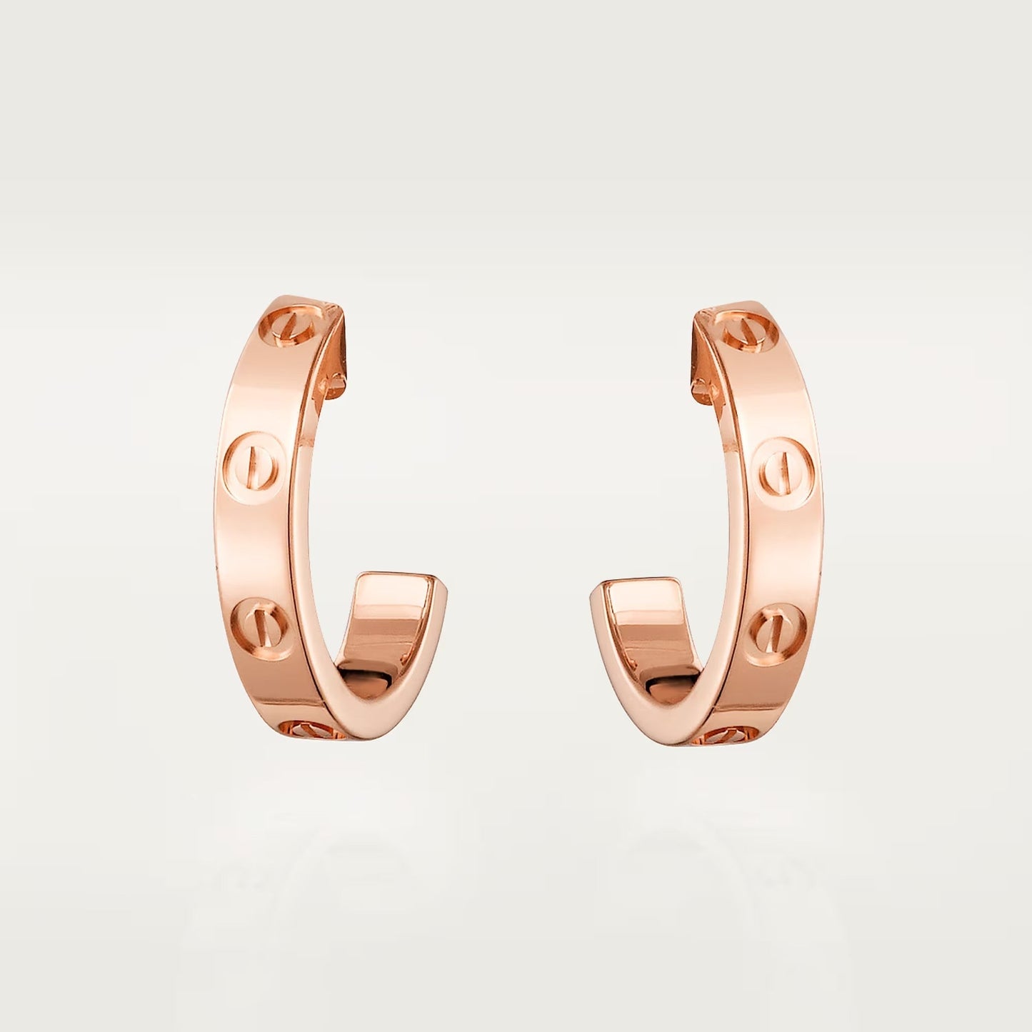 [Renovia Jewelry]LOVE EARRINGS 2.65 MM NO DIAMOND SMALL