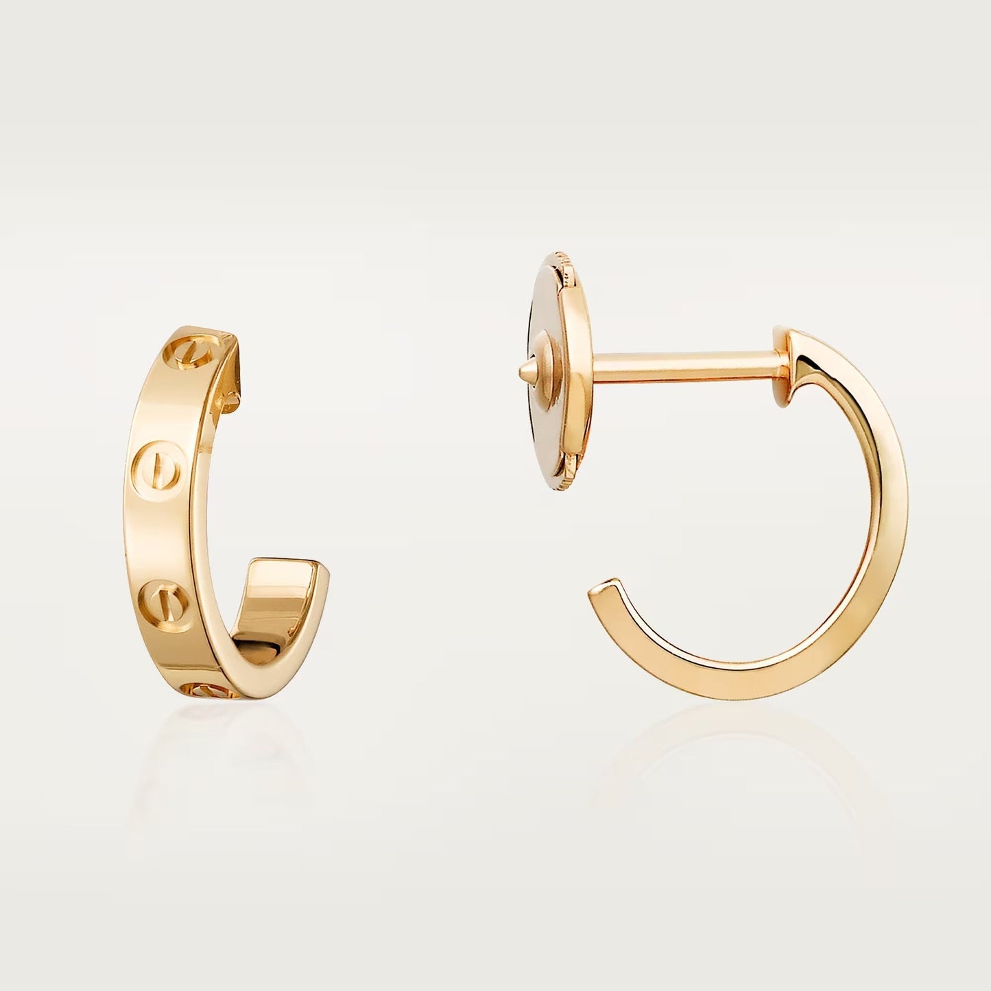 [Renovia Jewelry]LOVE EARRINGS 2.65 MM NO DIAMOND SMALL