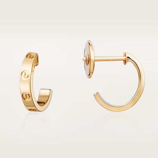 [Renovia Jewelry]LOVE EARRINGS 2.65 MM NO DIAMOND SMALL