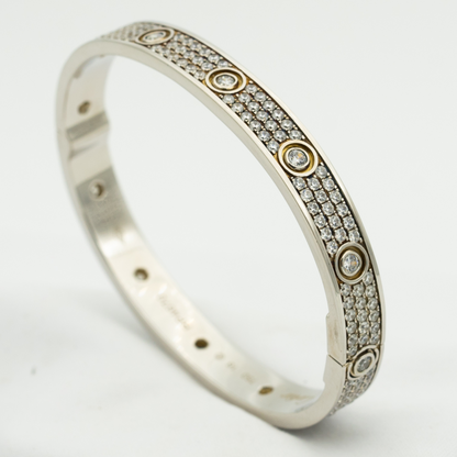 [Renovia Jewelry]LOVE BRACELET 6.1MM DIAMOND-PAVED 10 BIG DIAMONDS