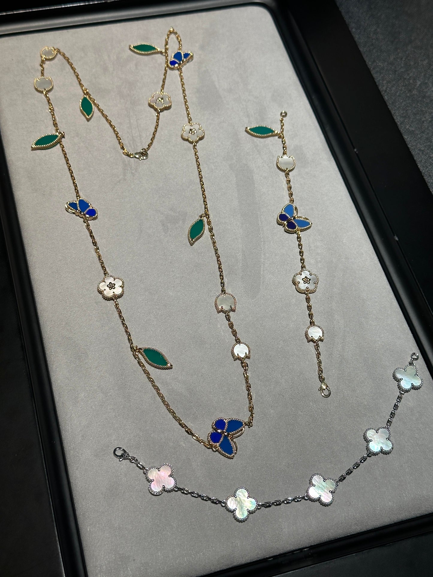 [Renovia Jewelry] 26 NEW CLOVER 15 MOTIFS LUCKY NECKLACE