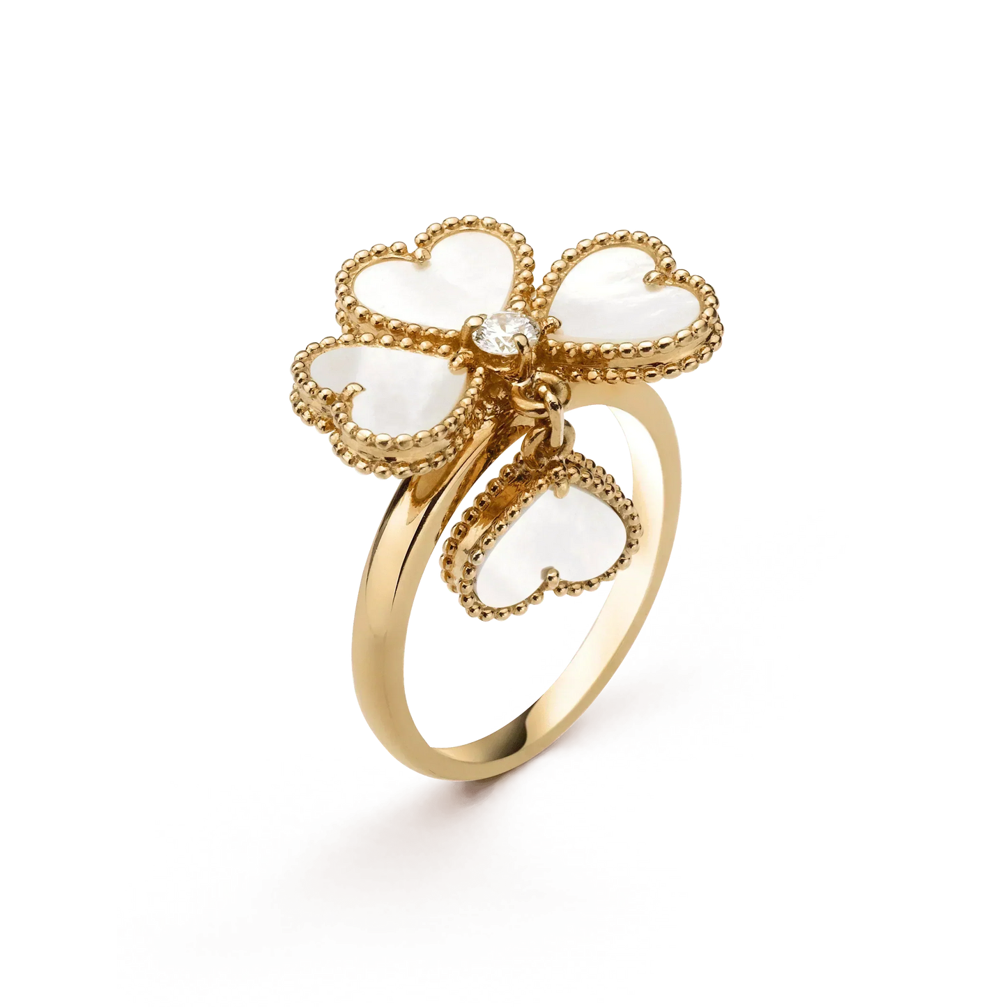 [Renovia Jewelry]SWEET CLOVER WHITE MOP RING