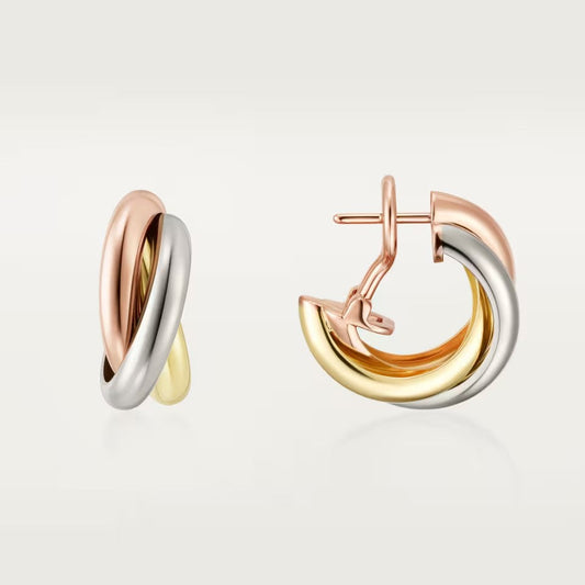 [Renovia Jewelry]TRINITY ON DIAMOND CLASSIC EARRINGS