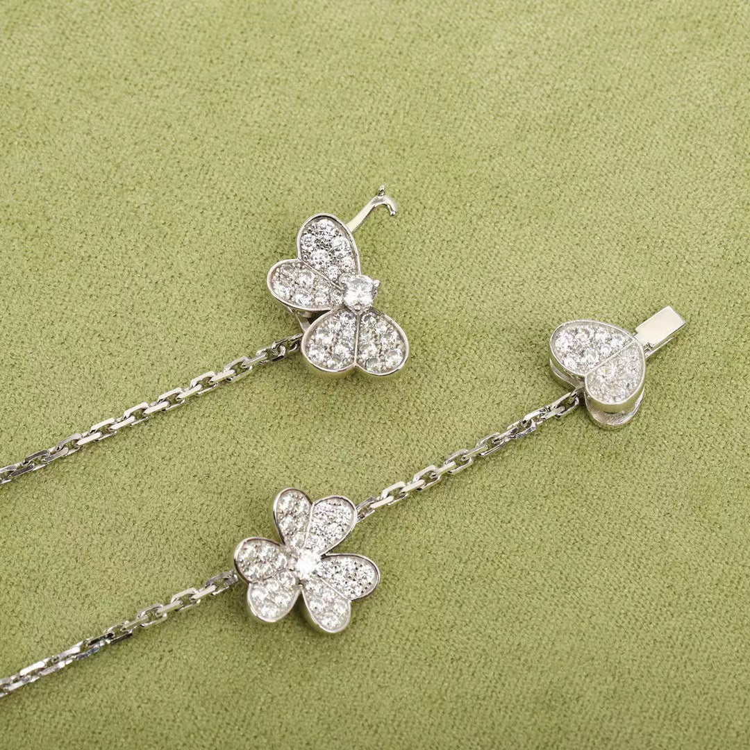 [Renovia Jewelry]FRIVOLE SILVER 9 FLOWERS NECKLACE