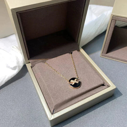 [Renovia Jewelry]JEUX DE ROSE GOLD DIAMOND NECKLACE