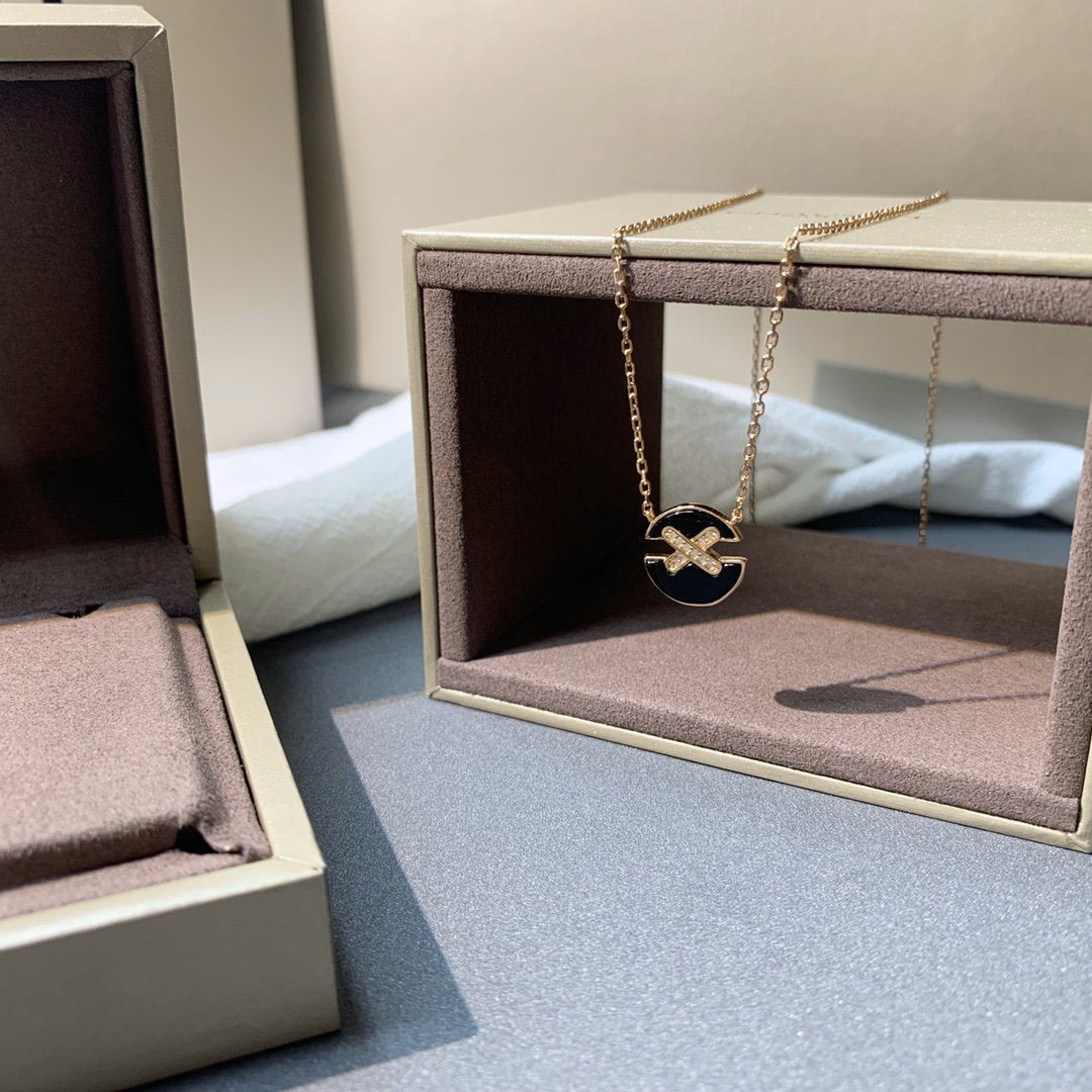 [Renovia Jewelry]JEUX DE PINK GOLD DIAMOND NECKLACE