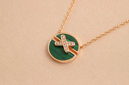 [Renovia Jewelry]JEUX DE PINK GOLD DIAMOND NECKLACE
