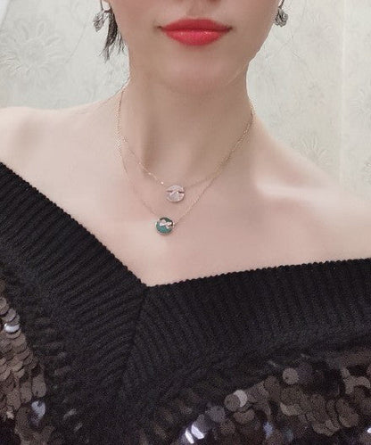 [Renovia Jewelry]JEUX DE PINK GOLD DIAMOND NECKLACE