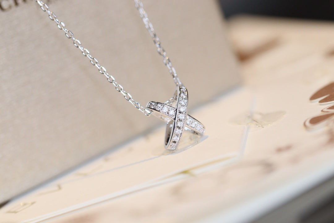 [Renovia Jewelry]JEUX DE DIAMOND NECKLACE