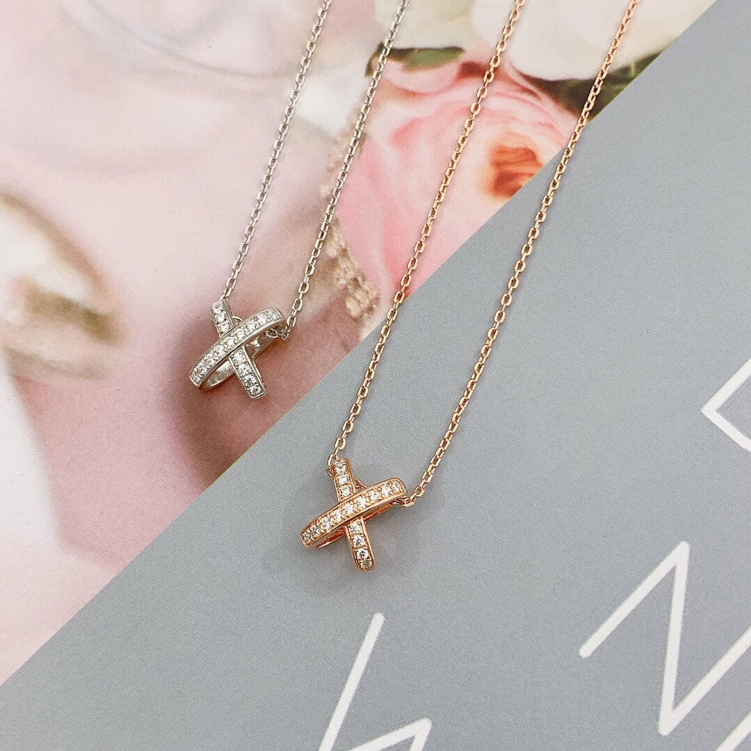 [Renovia Jewelry]JEUX DE DIAMOND NECKLACE
