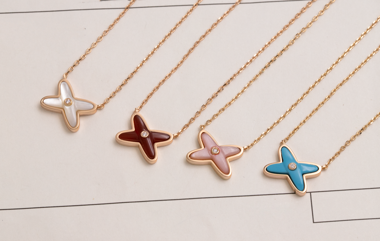 [Renovia Jewelry]JEUX DE NECKLACE 1 DIAMOND