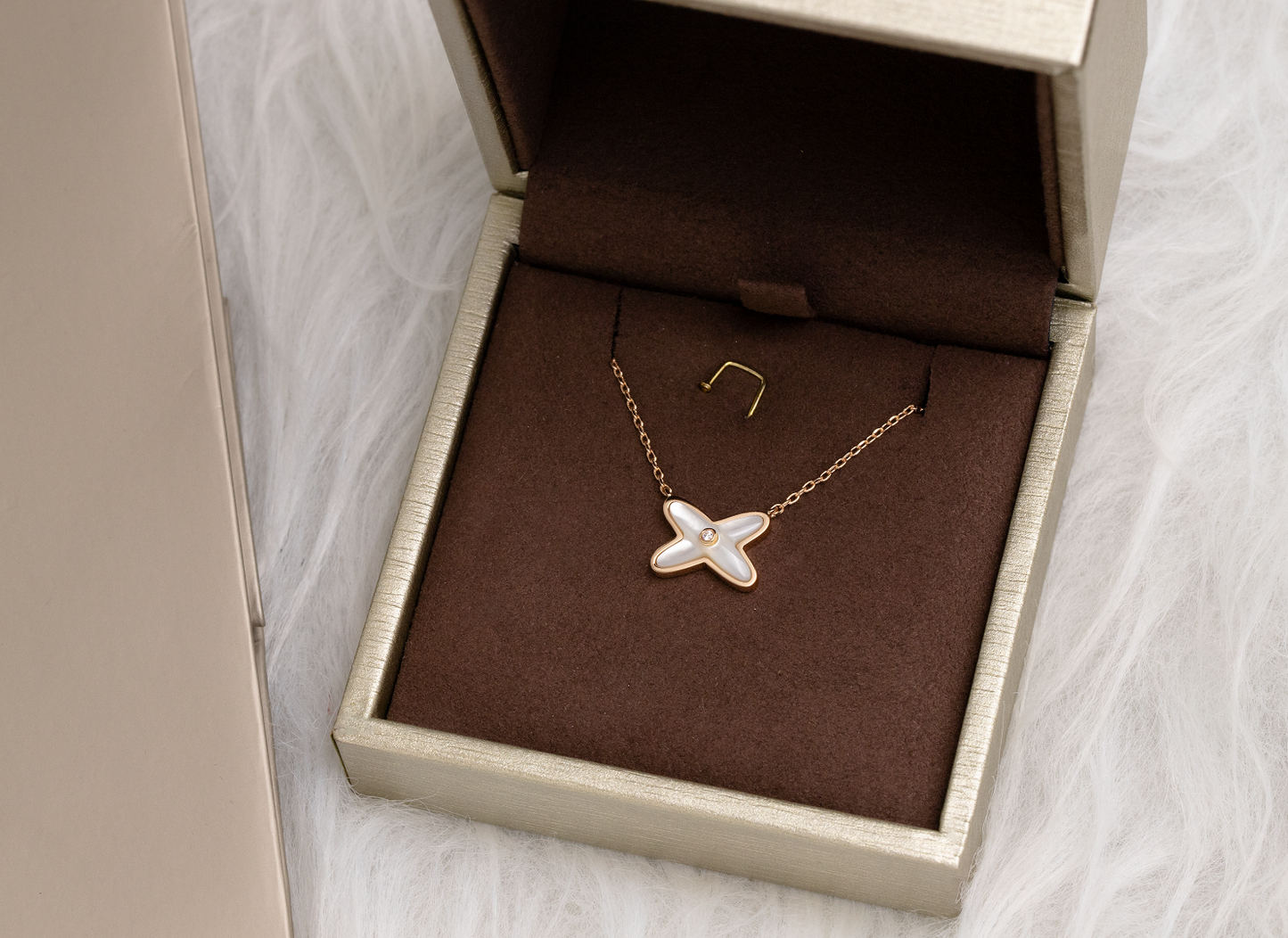 [Renovia Jewelry]JEUX DE NECKLACE 1 DIAMOND