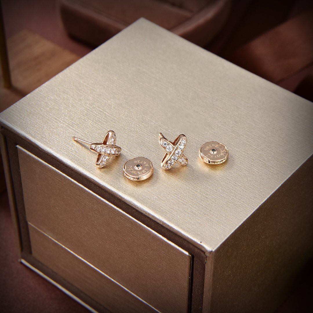 [Renovia Jewelry]JEUX DE GOLD DIAMOND EARRINGS