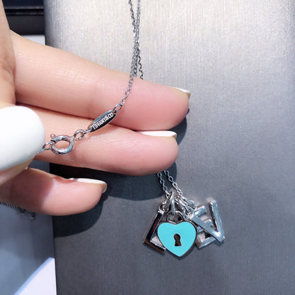 [Renovia Jewelry]COLLAR LOVE PLATA NECKLACE