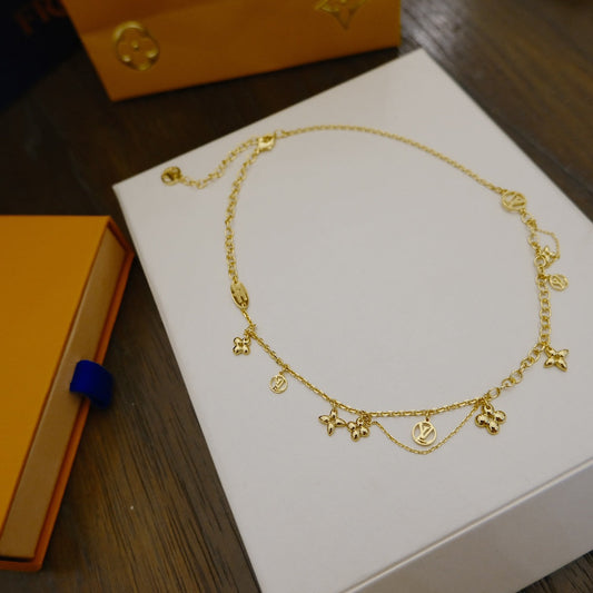 [Renovia Jewelry]BLOOMING SUPPLE NECKLACE BRASS