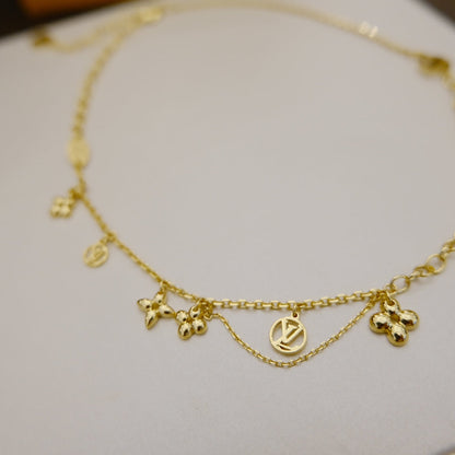 [Renovia Jewelry]BLOOMING SUPPLE NECKLACE BRASS