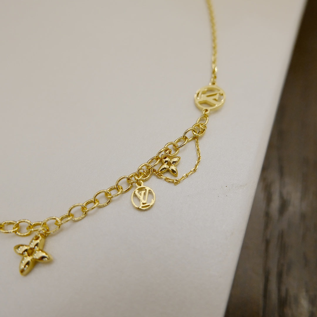 [Renovia Jewelry]BLOOMING SUPPLE NECKLACE BRASS