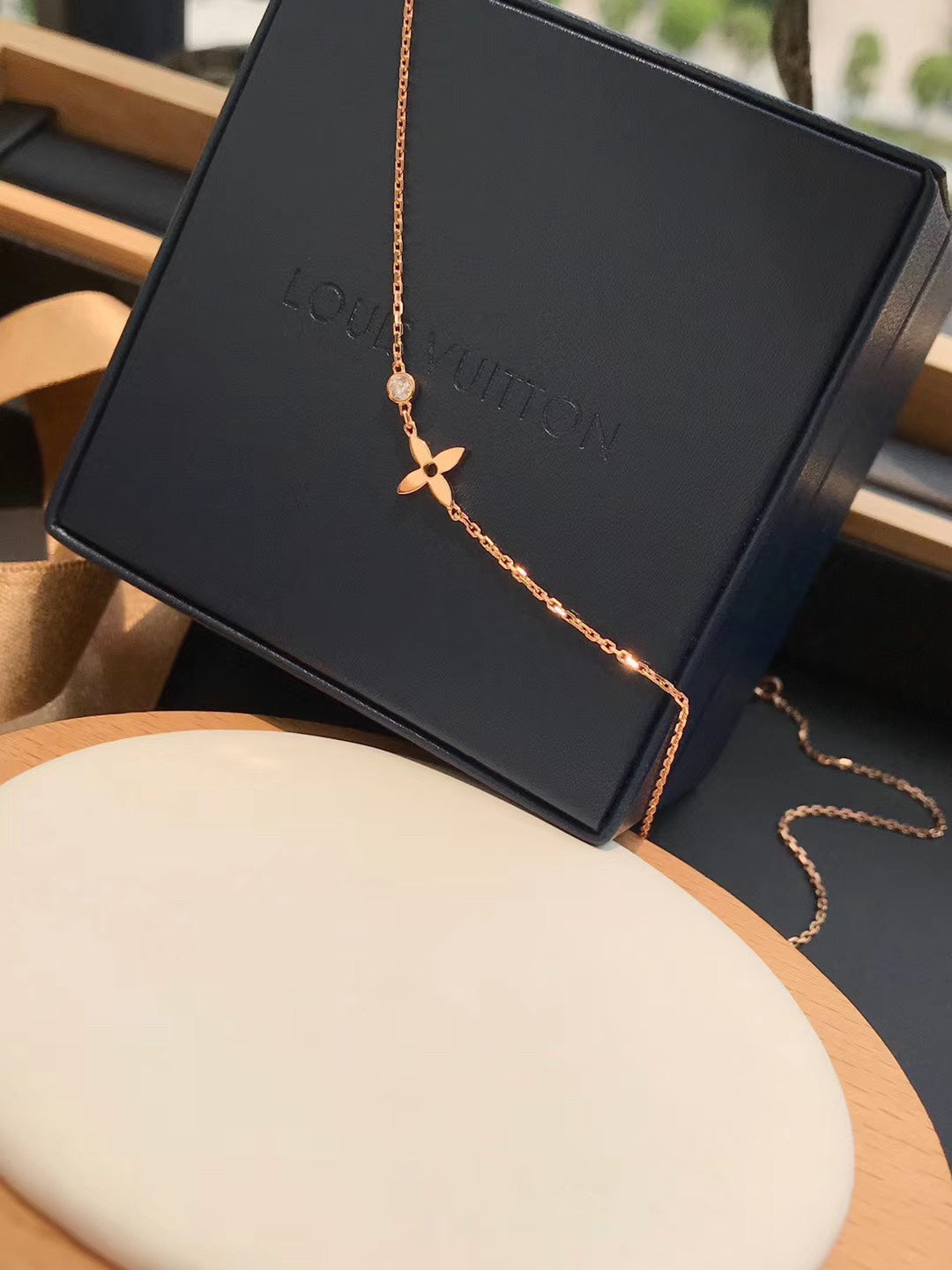 [Renovia Jewelry]BLOSSOM PENDANT PINK GOLD AND DIAMOND