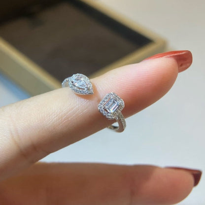 [Renovia Jewelry]MY TWIN TOI & MOI SILVER DIAMOND RING