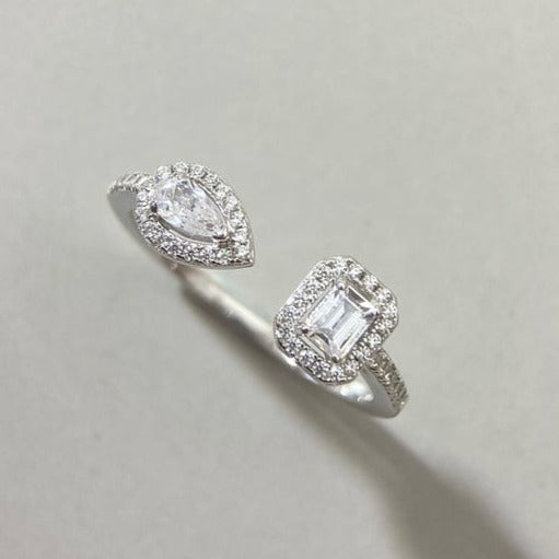 [Renovia Jewelry]MY TWIN TOI & MOI SILVER DIAMOND RING