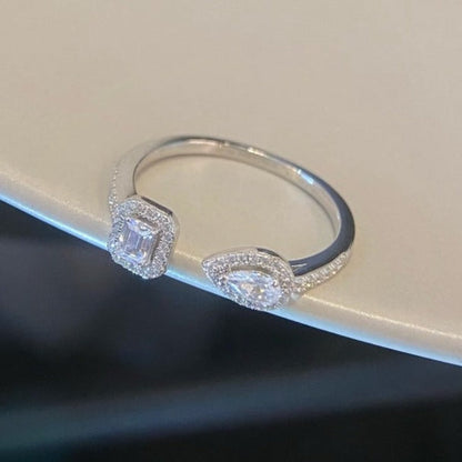 [Renovia Jewelry]MY TWIN TOI & MOI SILVER DIAMOND RING
