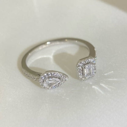 [Renovia Jewelry]MY TWIN TOI & MOI SILVER DIAMOND RING