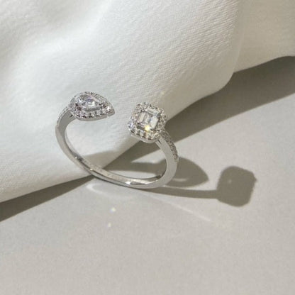 [Renovia Jewelry]MY TWIN TOI & MOI SILVER DIAMOND RING