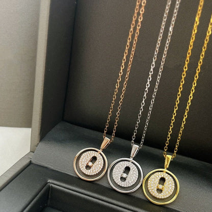 [Renovia Jewelry]LUCKY MOVER PM PAVED NECKLACE