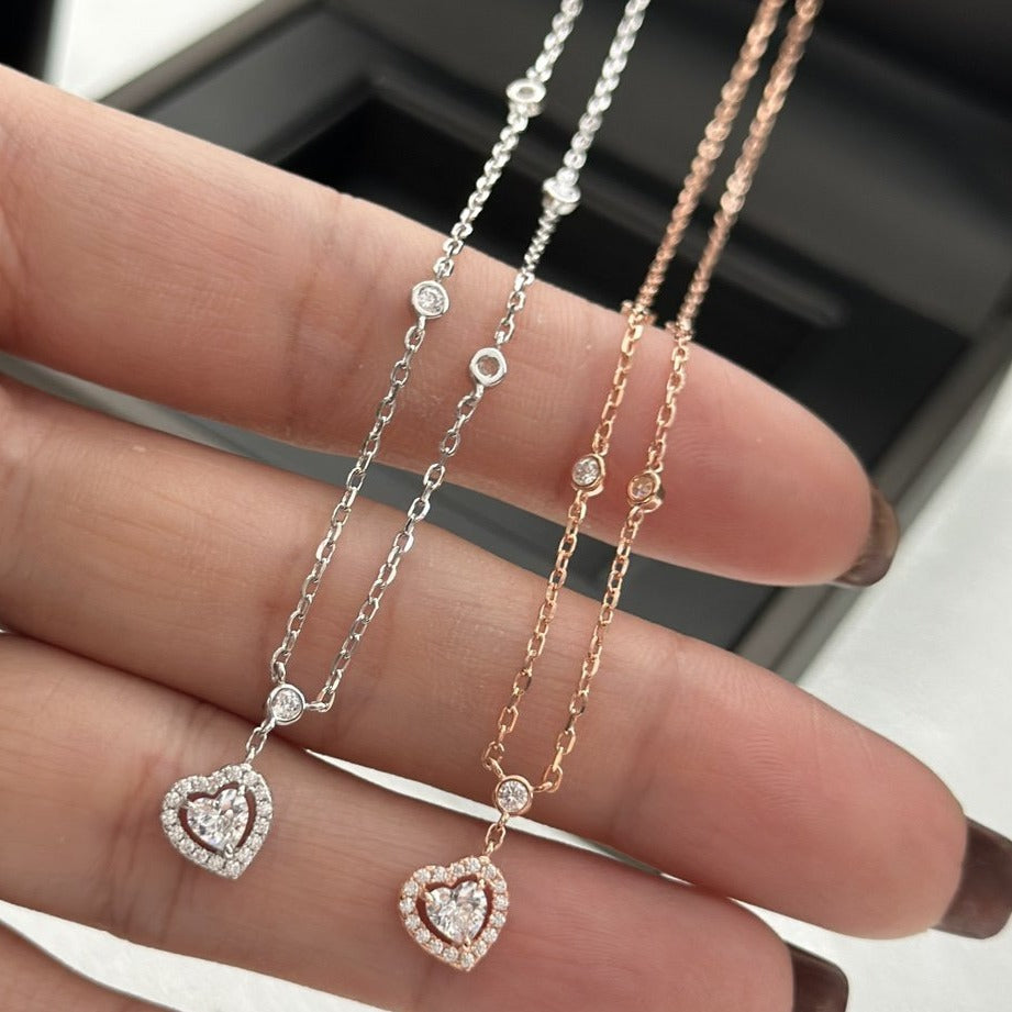 [Renovia Jewelry]JOY HEART DIAMOND NECKLACE