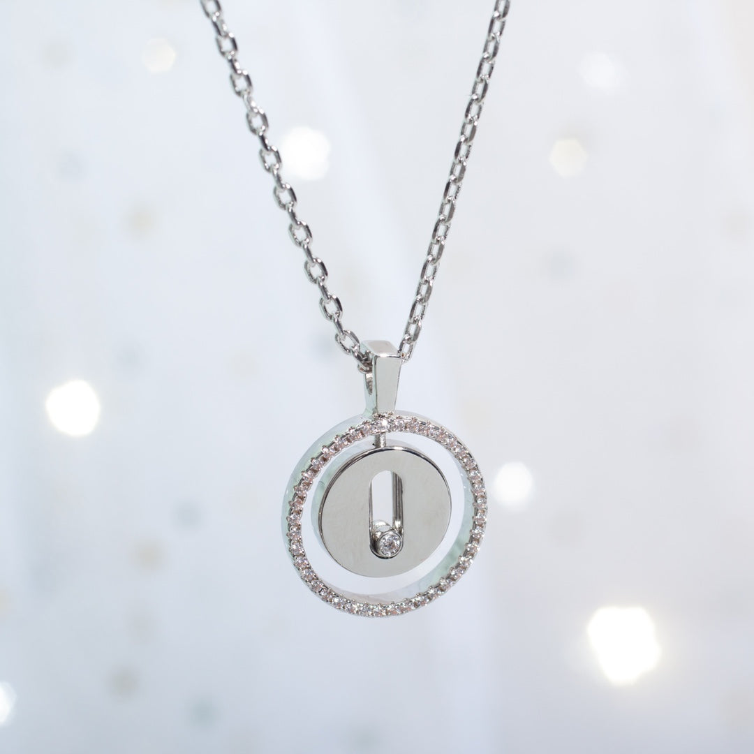 [Renovia Jewelry]LUCKY MOVE PM NECKLACE SILVER DIAMOND