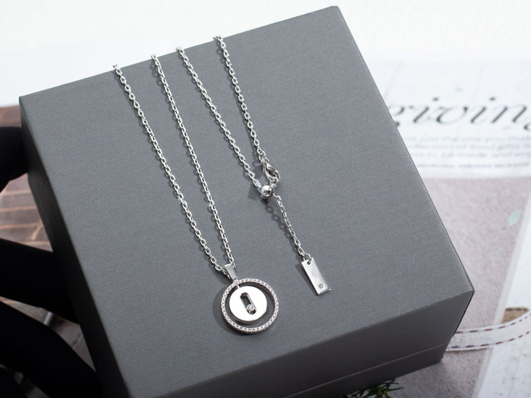 [Renovia Jewelry]LUCKY MOVE PM NECKLACE SILVER DIAMOND