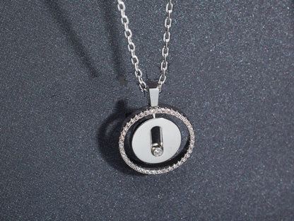 [Renovia Jewelry]LUCKY MOVE PM NECKLACE SILVER DIAMOND