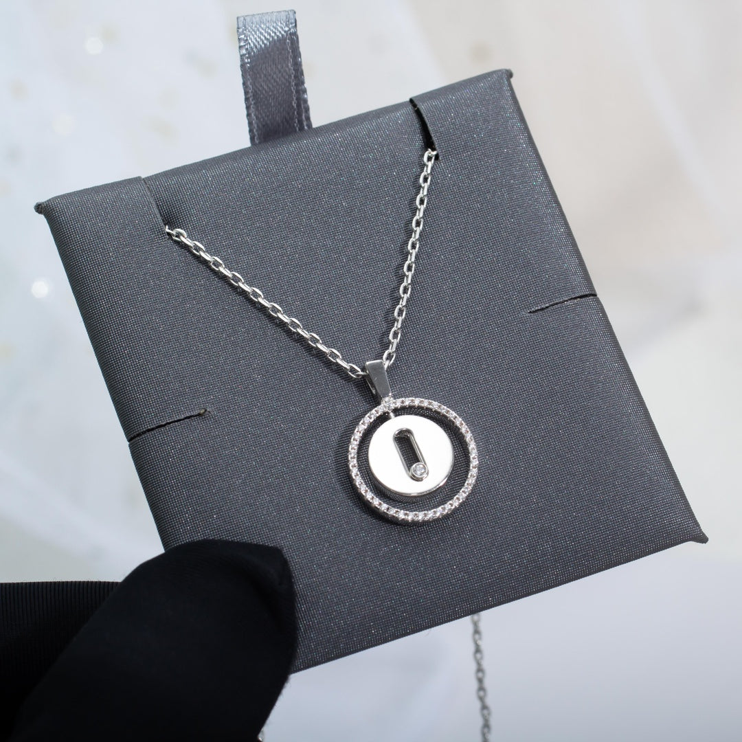 [Renovia Jewelry]LUCKY MOVE PM NECKLACE SILVER DIAMOND
