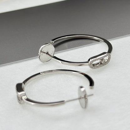 [Renovia Jewelry]CREOLES MOVE UNO PM DIAMOND EARRINGS