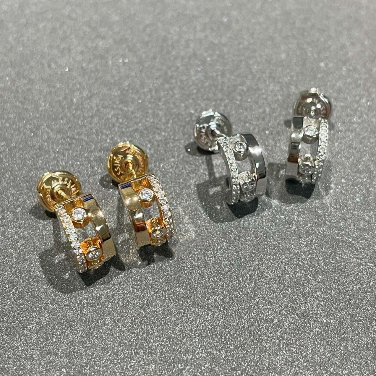 [Renovia Jewelry]MOVE ROMANE EARRINGS DIAMOND