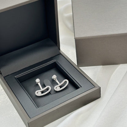 [Renovia Jewelry]MOVE UNO SILVER DIAMOND EARRINGS