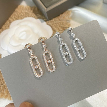 [Renovia Jewelry]DORMEUSES MOVE UNO DIAMOND EARRINGS