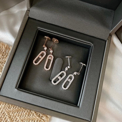 [Renovia Jewelry]DORMEUSES MOVE UNO DIAMOND EARRINGS