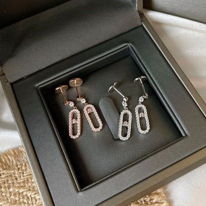 [Renovia Jewelry]DORMEUSES MOVE UNO DIAMOND EARRINGS
