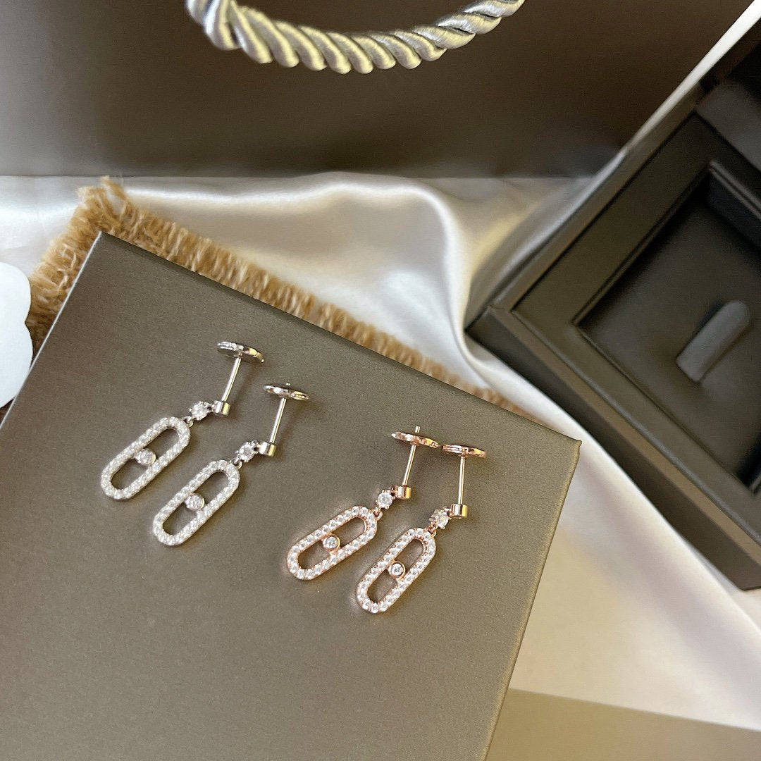 [Renovia Jewelry]DORMEUSES MOVE UNO DIAMOND EARRINGS
