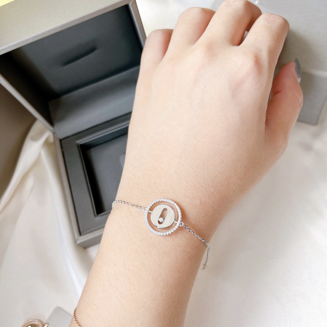 [Renovia Jewelry]LUCKY MOVE PAVED DIAMOND BRACELET